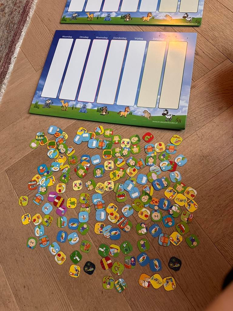 Kinderplanbord met pictogrammen, Ophalen of Verzenden, Zo goed als nieuw