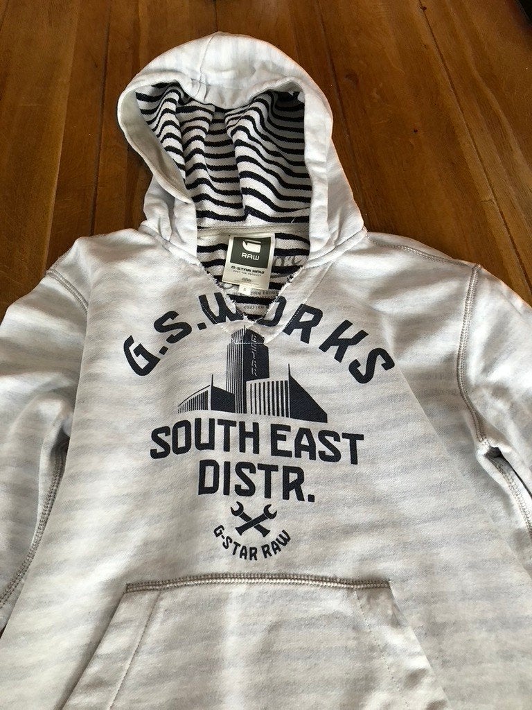 Grijze G-Star Raw hoodie, maat S, Verzenden, Maat 36 (S), Grijs, G-STAR RAW