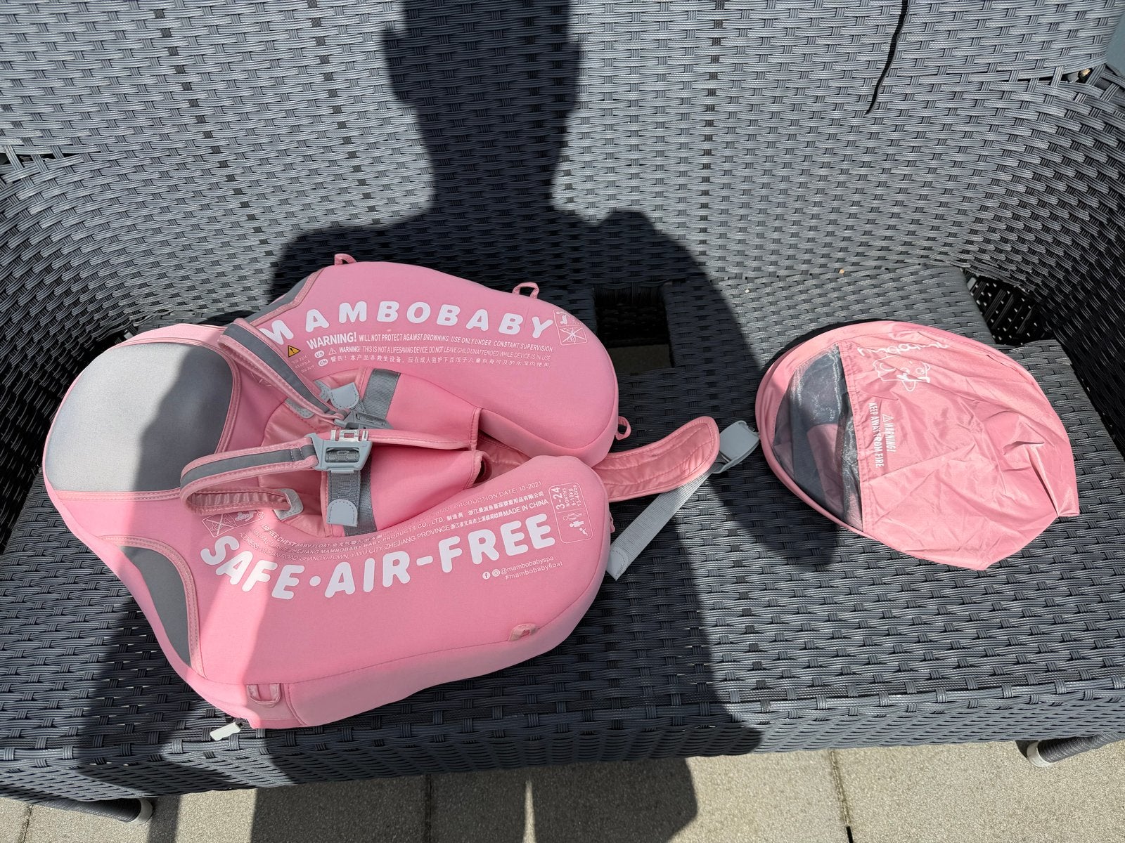Mambobaby Baby Zwemband - Roze, Veilig en Comfortabel, Ophalen, Zo goed als nieuw, Jongetje of Meisje, Zwem-accessoire