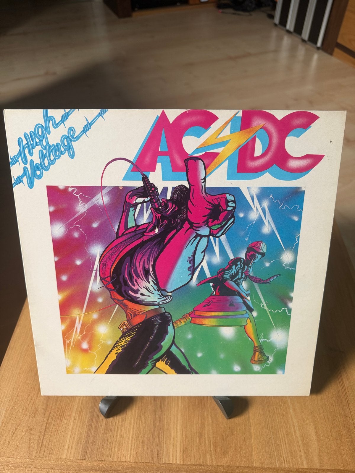 AC/DC High Voltage LP UK 1976 Atlantic K50257, LP, Gebruikt, Hard Rock, Originele persing