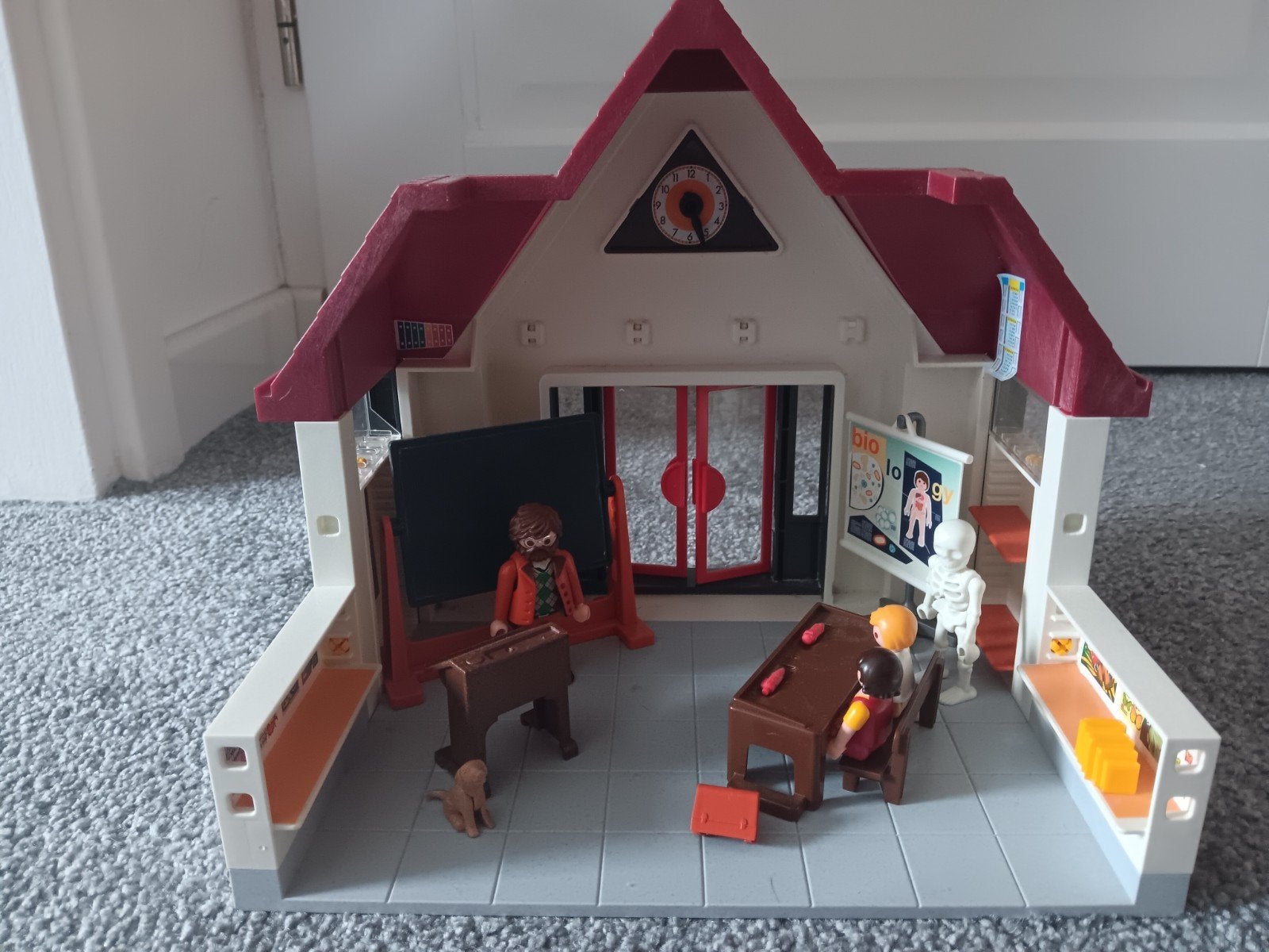 Playmobil Schoolgebouw met accessoires, Gebouw, Losse onderdelen, Ophalen of Verzenden, Zo goed als nieuw