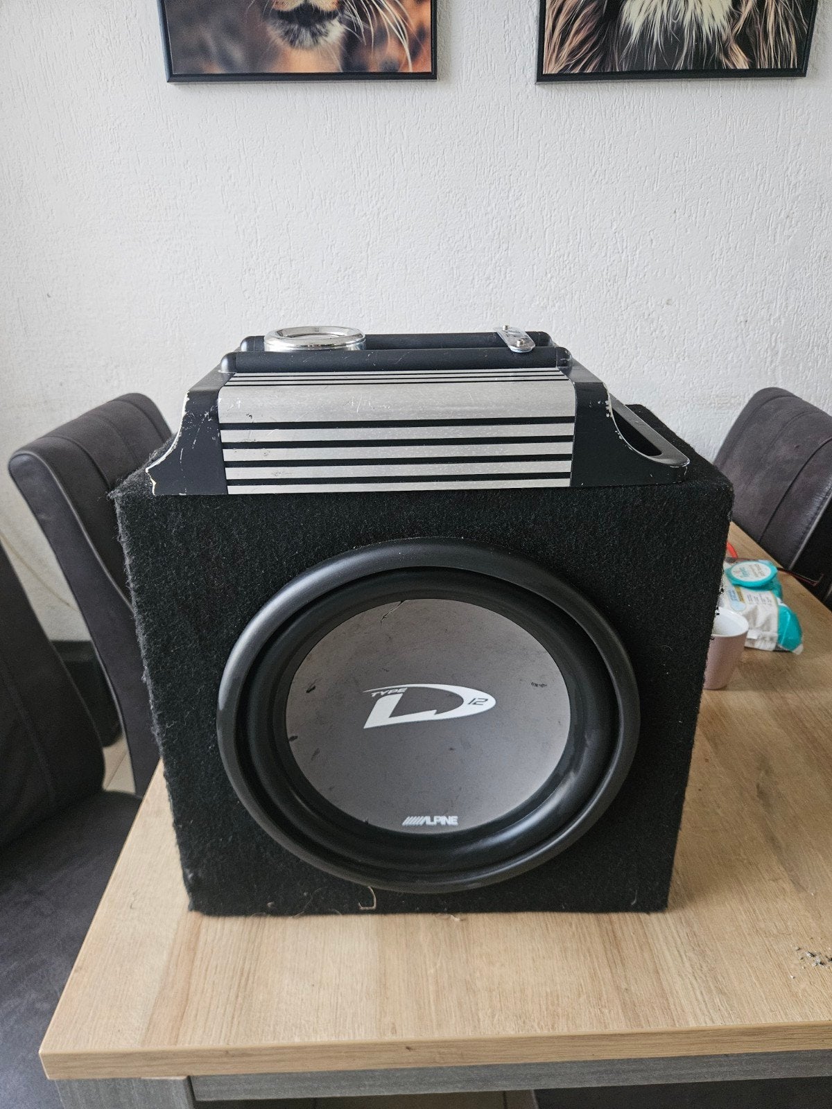 Alpine Subwoofer 1500 watt 500rms, Ophalen of Verzenden, Gebruikt