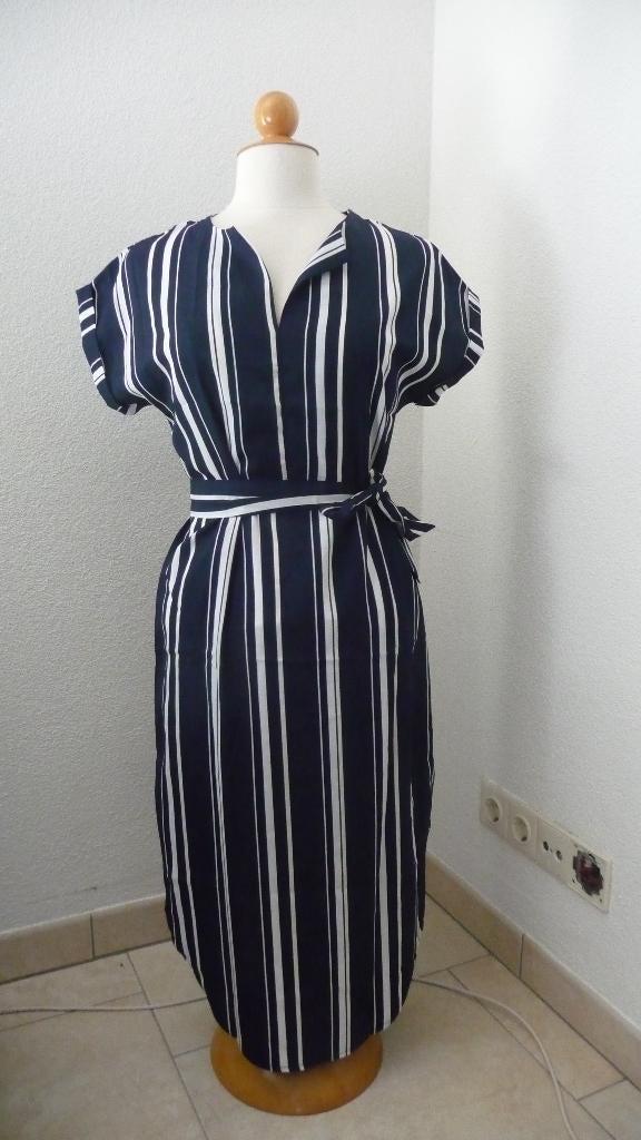 Gestreepte Maxi dress maat S, Blauw, Nieuw, Ophalen of Verzenden, Maat 36 (S)