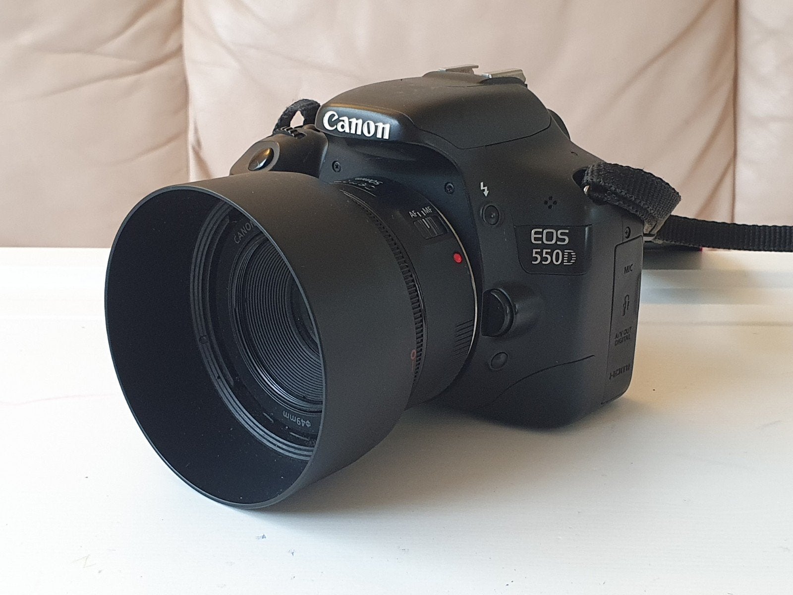 Canon 550D met 2 top lenzen (50mm en 24mm pancake), Audio, Tv en Foto, Fotocamera's Digitaal, 18 Megapixel, Gebruikt, Spiegelreflex