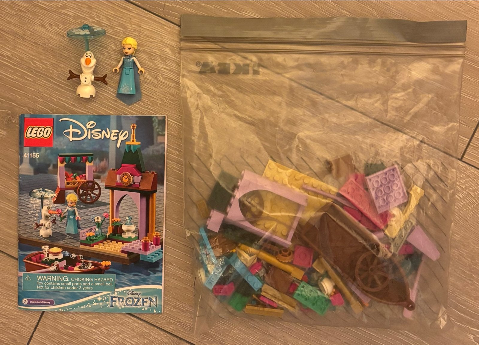 LEGO Disney Frozen Anna's Kano-avontuur (41155), Lego, Ophalen of Verzenden, Zo goed als nieuw, Complete set
