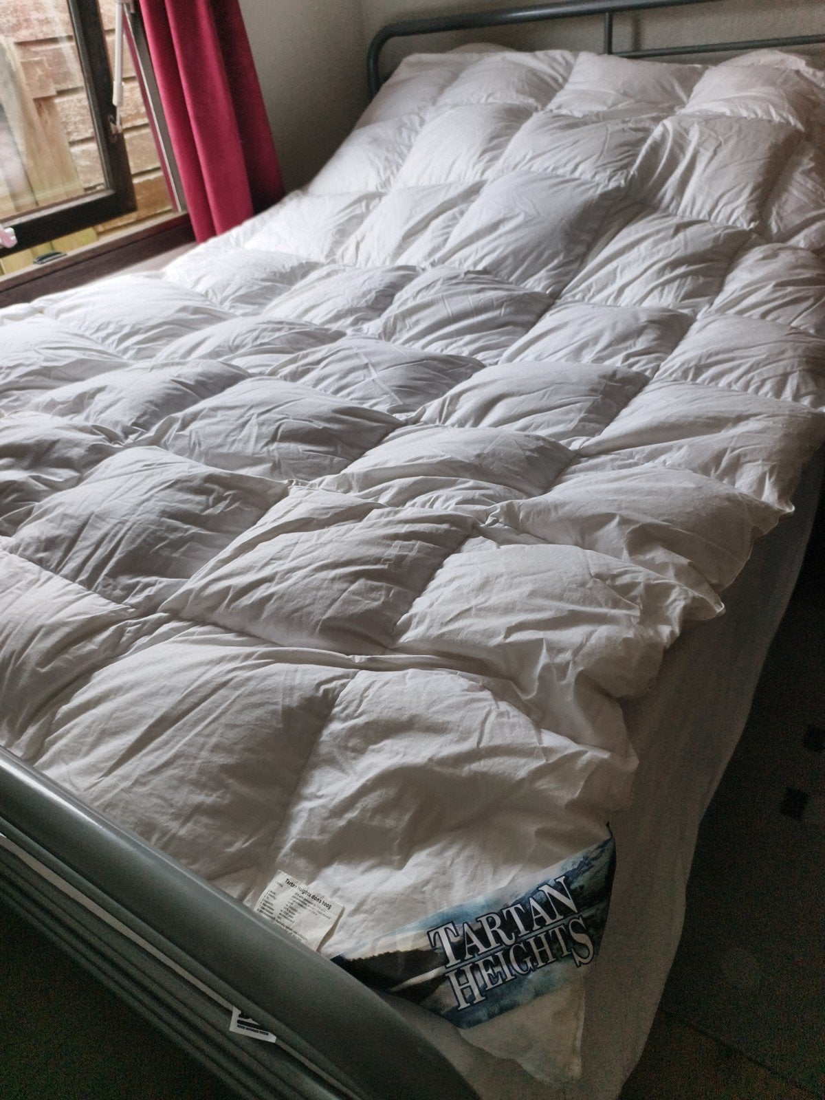 NieuwTartan Heights90%dons dekbed 240x200 cm, warmteklasse 2, Wit, Onbekend, Dons en Veren, Ophalen of Verzenden