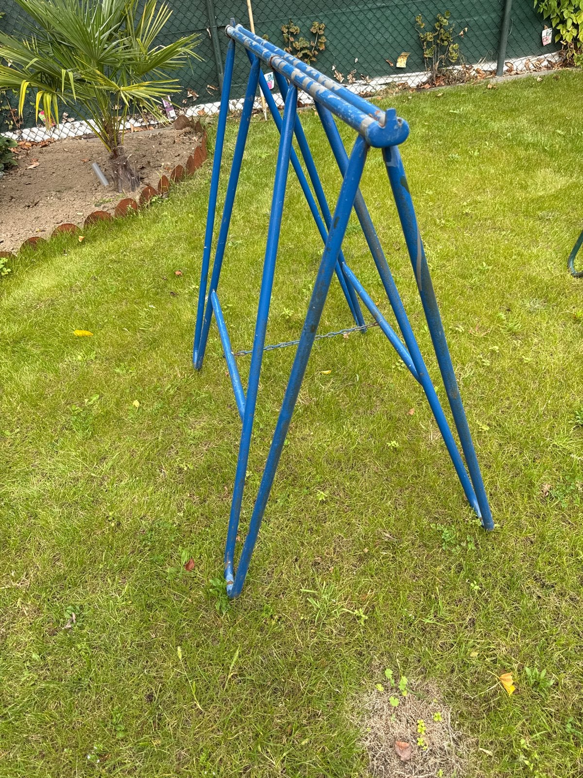 Bouw steiger - Blauw, gebruikt, Ophalen of Verzenden, Gebruikt, Overige typen, Minder dan 2 meter