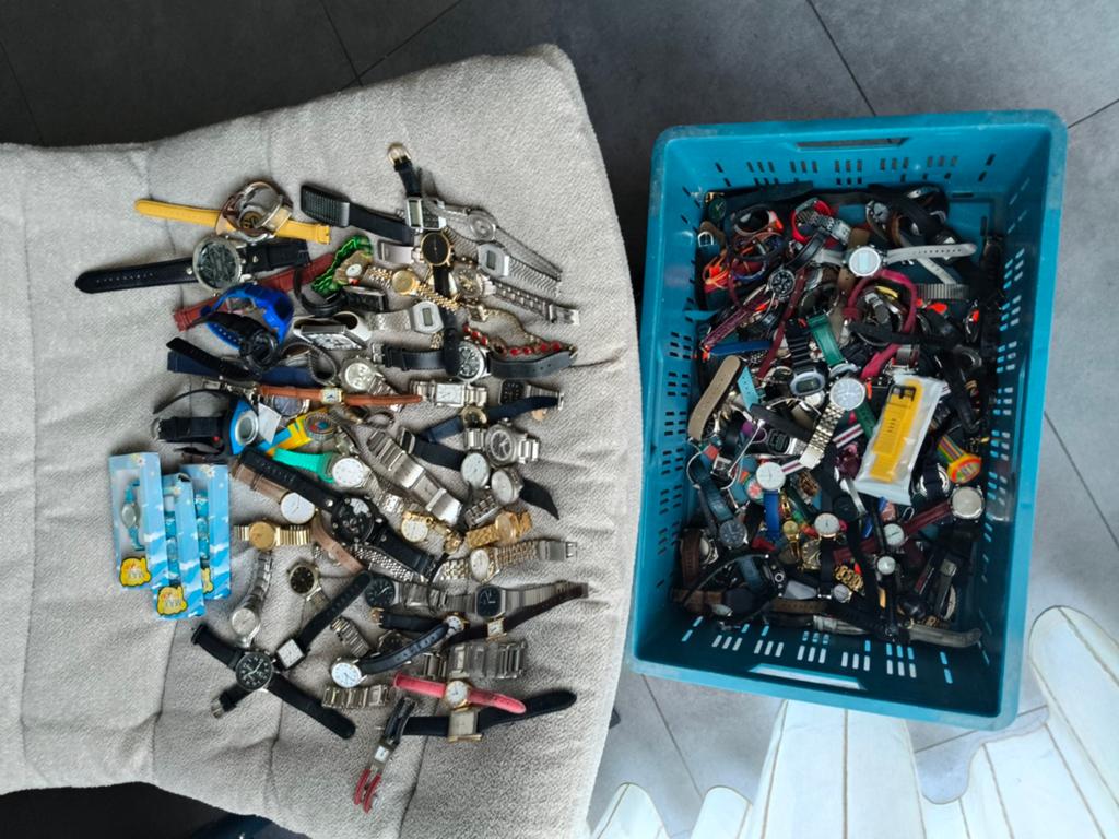 180+ stuks horloges, Gebruikt, Polshorloge, Ophalen of Verzenden, Seiko