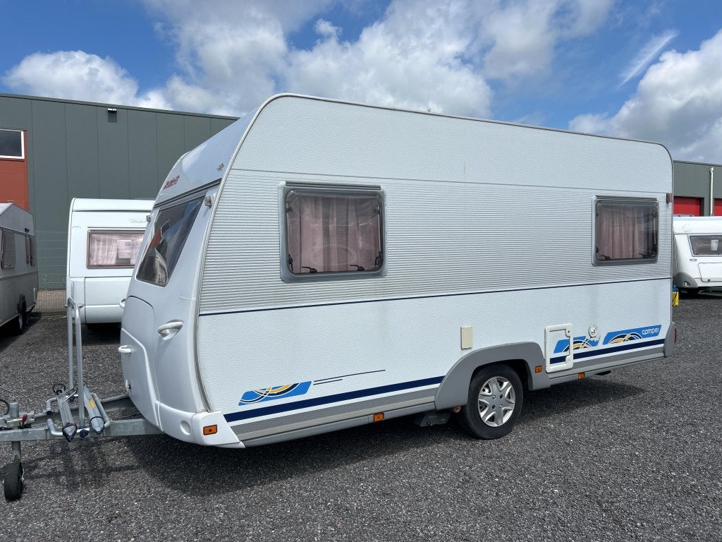 Dethleffs Camper 430 DB ZAKLUIFEL VAST BED, Caravans en Kamperen, Niet ingevuld, Standaardzit, Bedrijf, Niet ingevuld