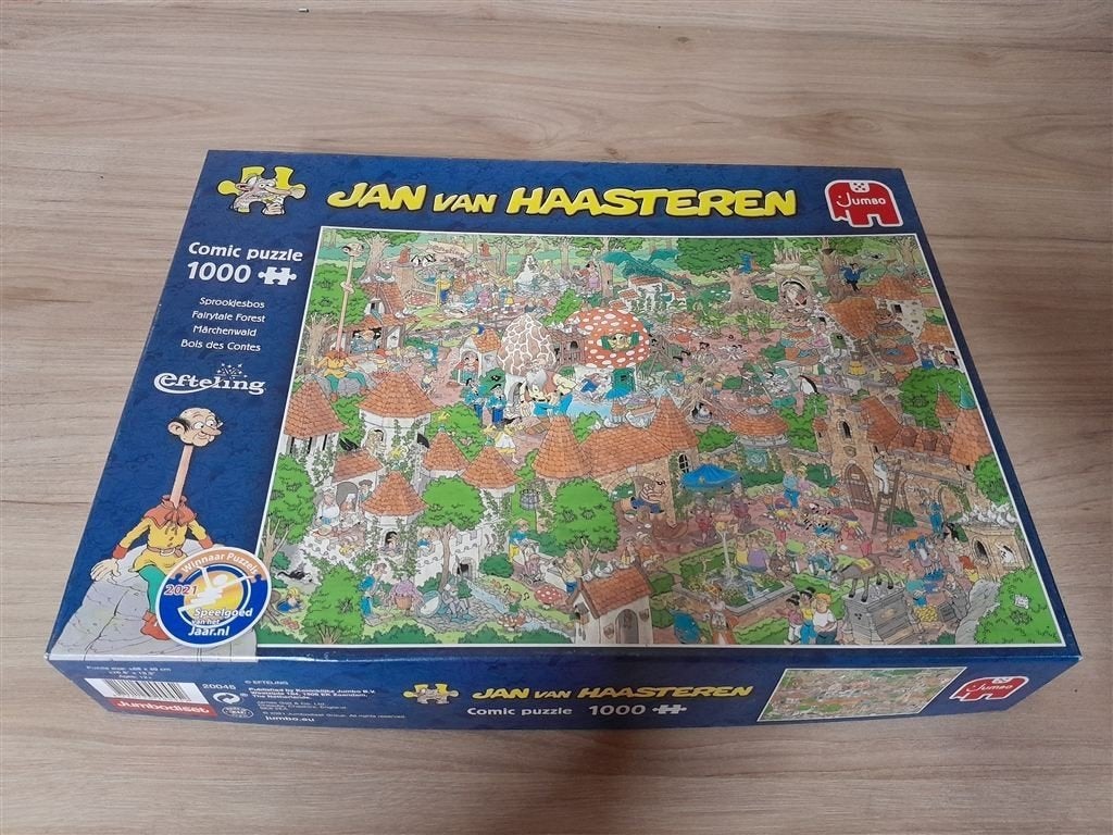 Jan van Haasteren - Efteling sprookjesbos - 1000stuk - s3040, Verzenden, 500 t/m 1500 stukjes, Zo goed als nieuw