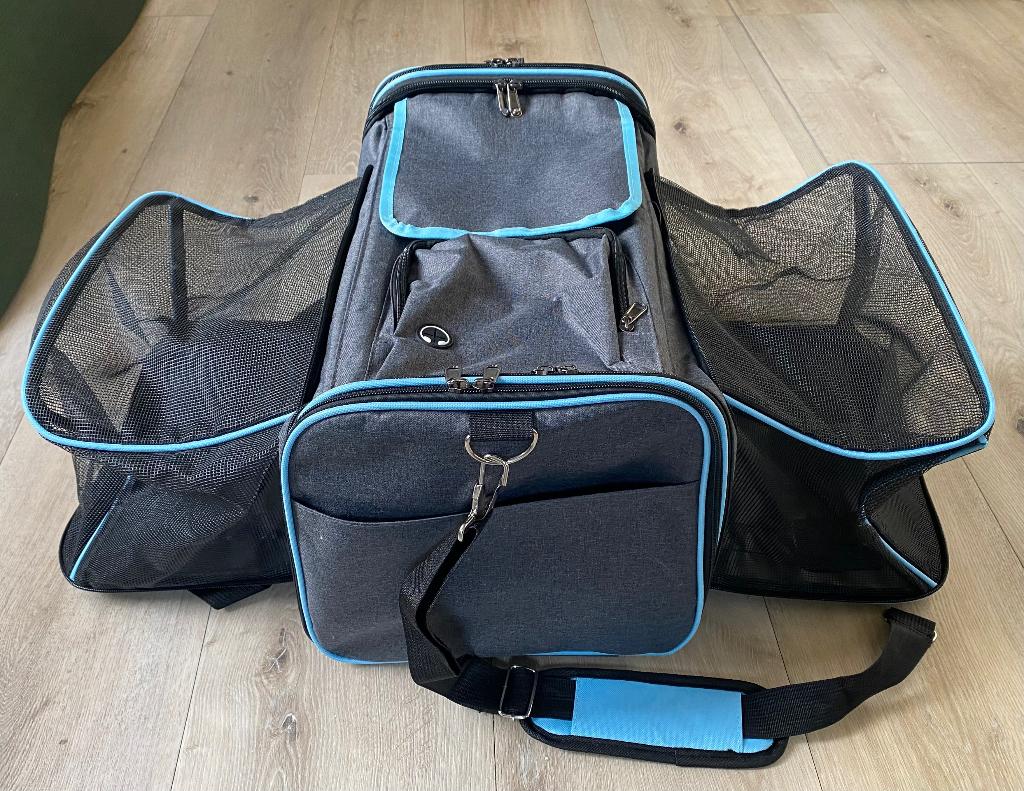 Kattenbench kattendraagtas kattenreistas uitklapbaar €20, Dieren en Toebehoren, Transportboxen, Zo goed als nieuw, Ophalen
