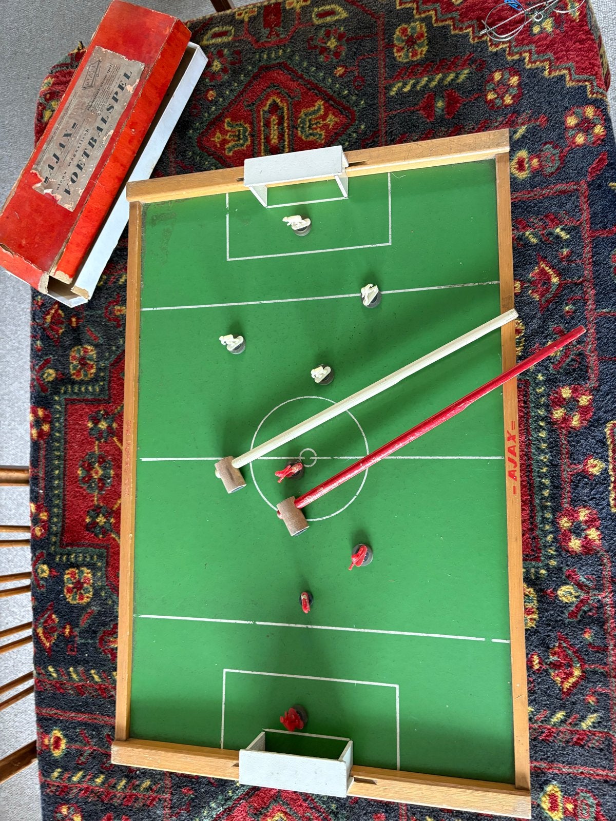 Oud Ajax voetbalspel - Vintage tafelvoetbalspel, Ophalen of Verzenden, Gebruikt, Jongen of Meisje