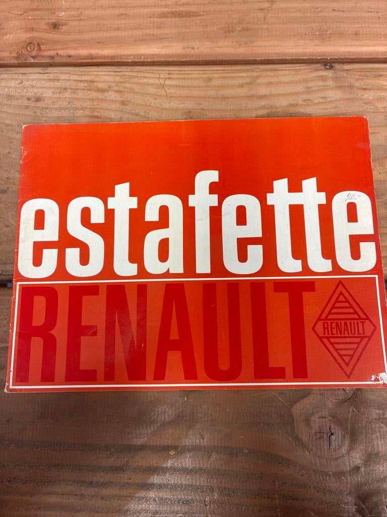 Renault Estafette Brochure - Origineel, Ophalen of Verzenden, Zo goed als nieuw, Renault