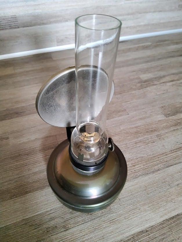 Te koop antiek olielampje, Ophalen of Verzenden