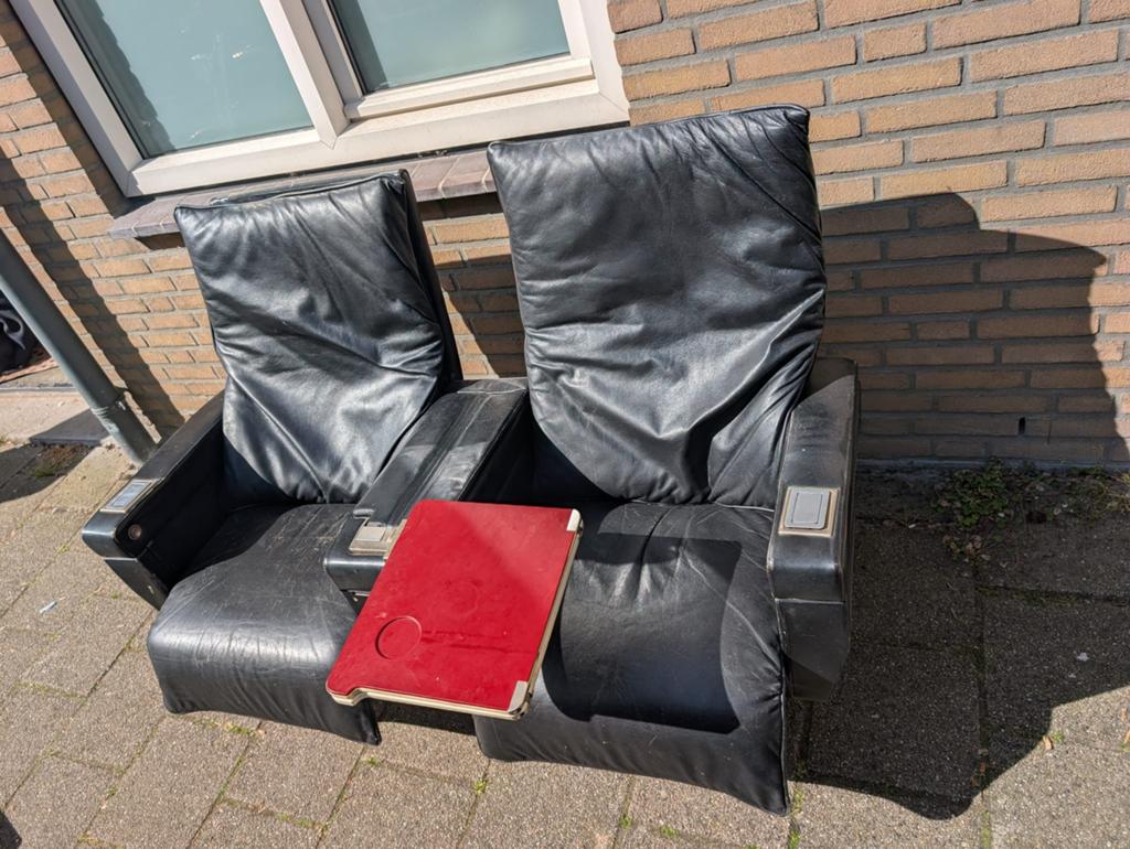 passagiersstoelen (First Class / Business class), Ophalen, Gebruikt, Twee, Zwart