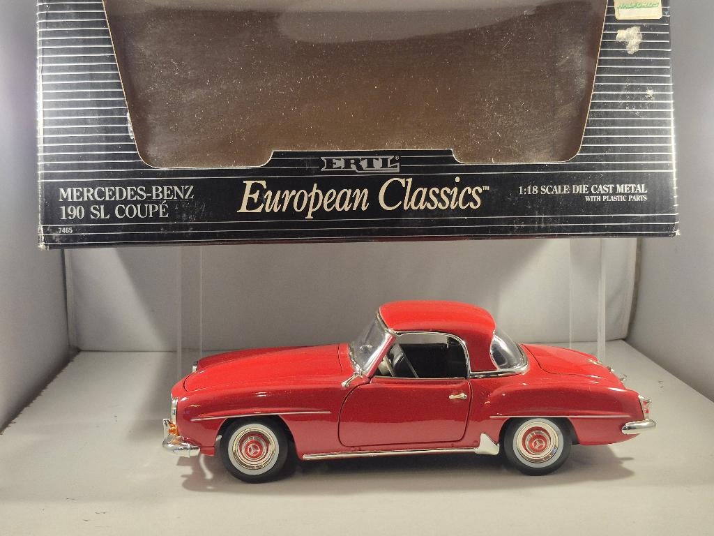 Mercedes-Benz 190SL Coup'e '55-'63 Classic Car Ertl 1:18, Hobby en Vrije tijd, Modelauto's | 1:18, Ophalen of Verzenden, Zo goed als nieuw