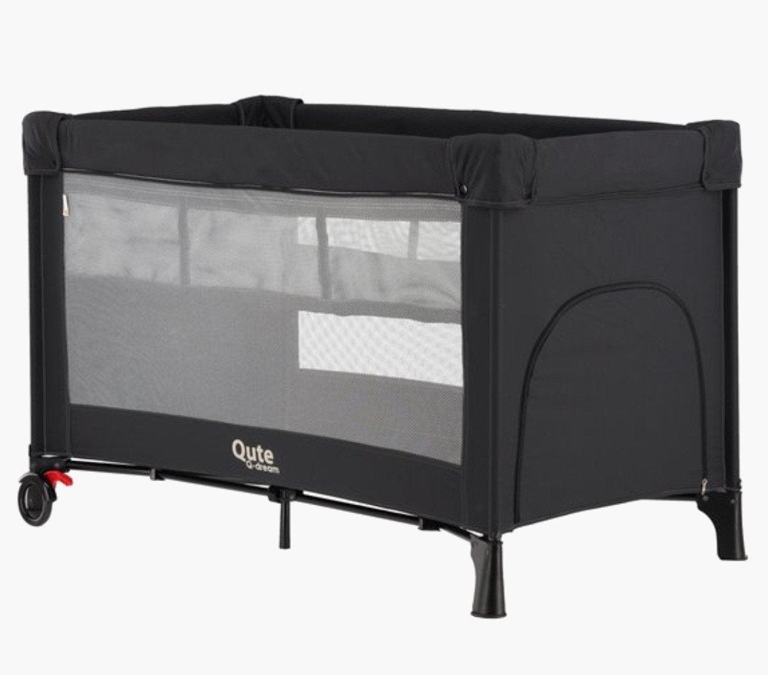 Qute Q-dream Easyfold Reisbed - Zwart (Beste Koop), Ophalen, Nieuw, 70 tot 85 cm, Minder dan 140 cm