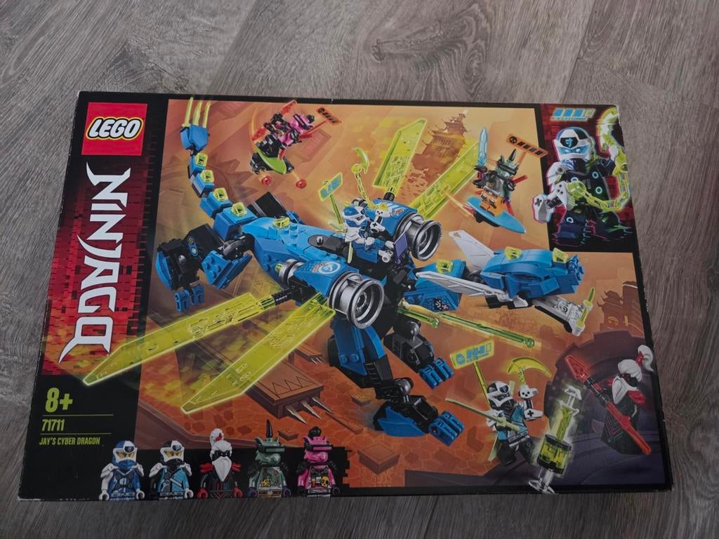 Lego Ninjago Jay's Cyber Draak 71711, Kinderen en Baby's, Speelgoed | Duplo en Lego, Zo goed als nieuw, Lego, Complete set, Compleet
