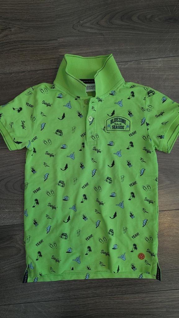 Polo shirt maat 128 134 Orange Stars jongen, Ophalen, Zo goed als nieuw, Shirt of Longsleeve, Jongen