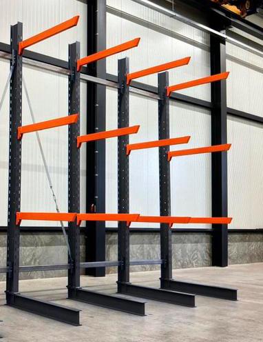 Draagarmstelling 4 m hoog draagarm stelling houtopslag nieuw, Ophalen, Nieuw, 50 mm of meer, Pallet