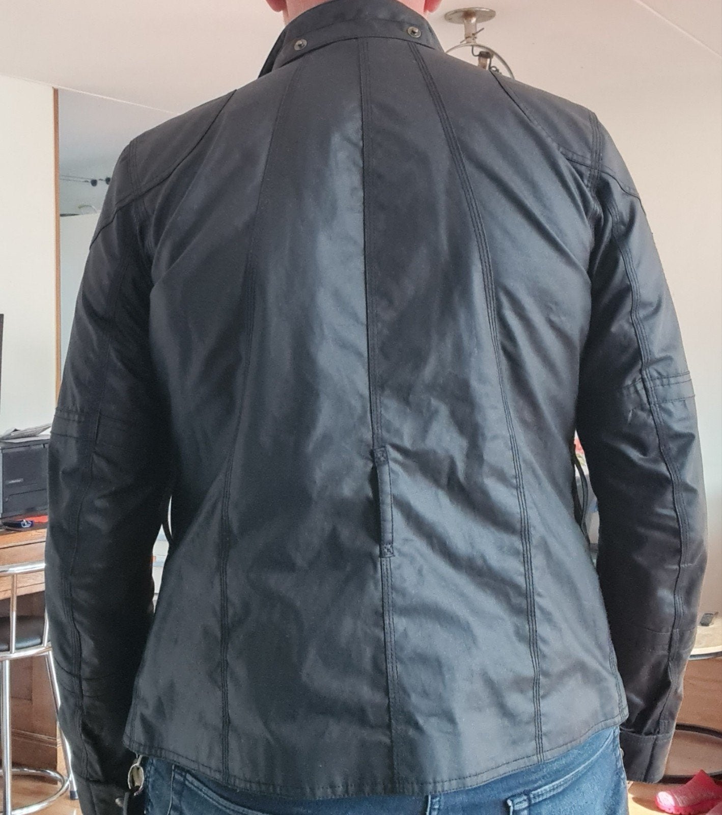 belstaff herenjas cottonwax maat 44, Zwart, Ophalen of Verzenden, Zo goed als nieuw, Belstaff