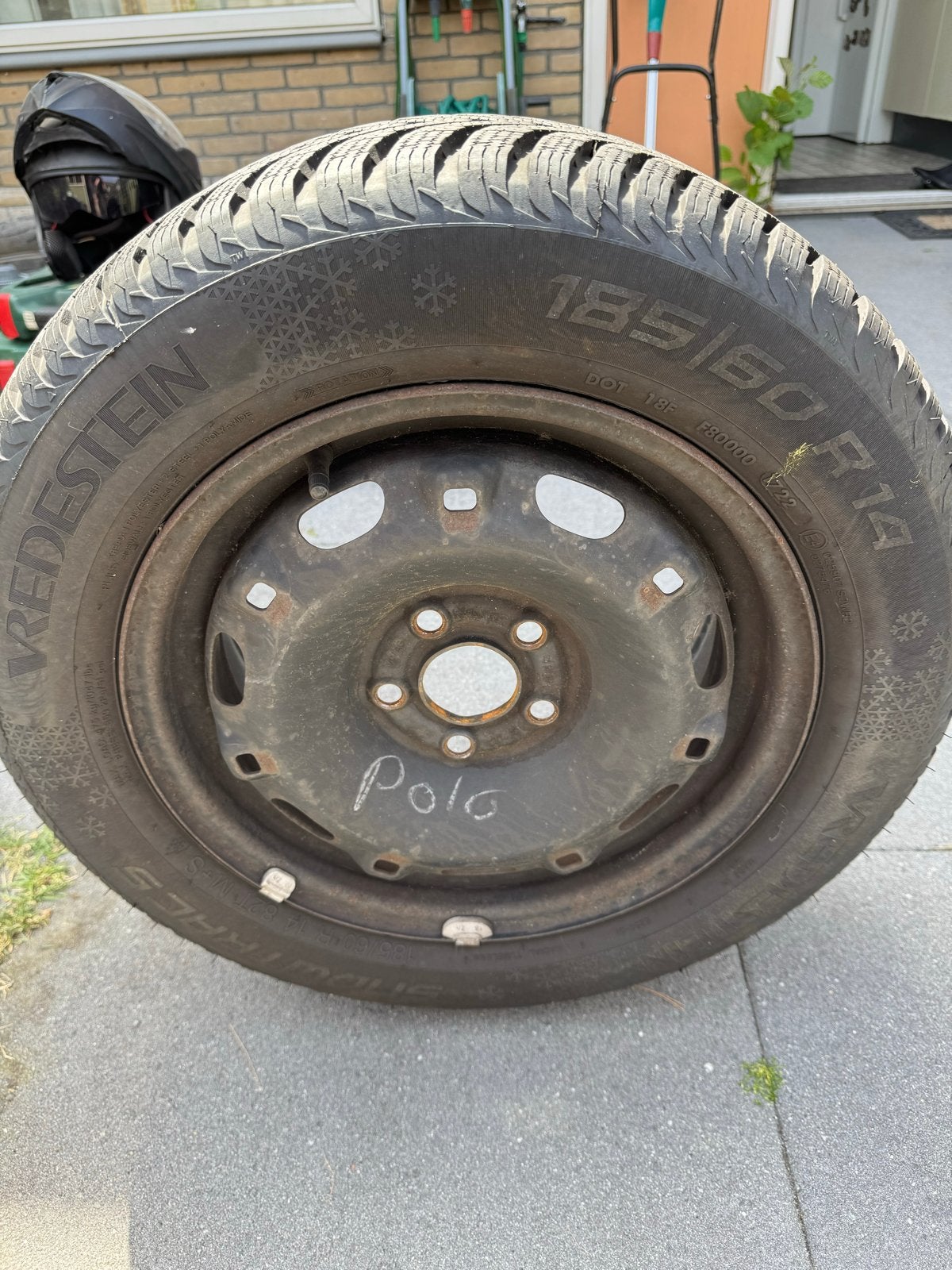 Reservewiel 185/60 R14 Vredestein Snowtrac, Ophalen, Gebruikt