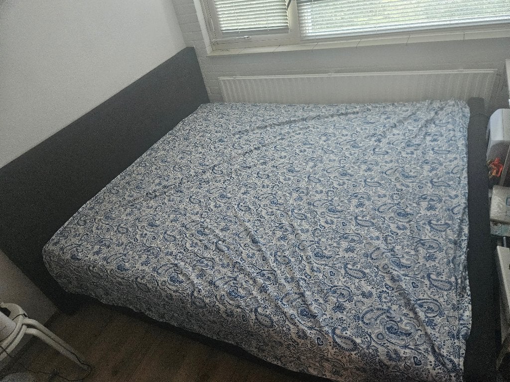 Twee persoonsbed boxspringbed 180x200, Ophalen, Gebruikt, Overige kleuren, Tweepersoons