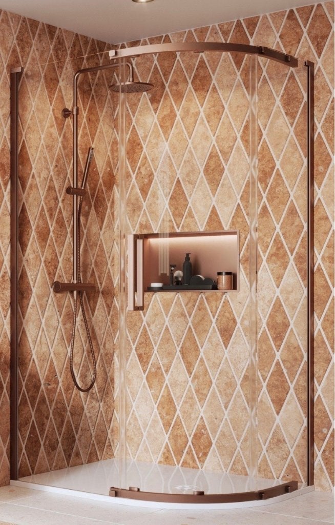 Douchehoek Asura Crosswater, Ophalen, Nieuw, Glas, Douche