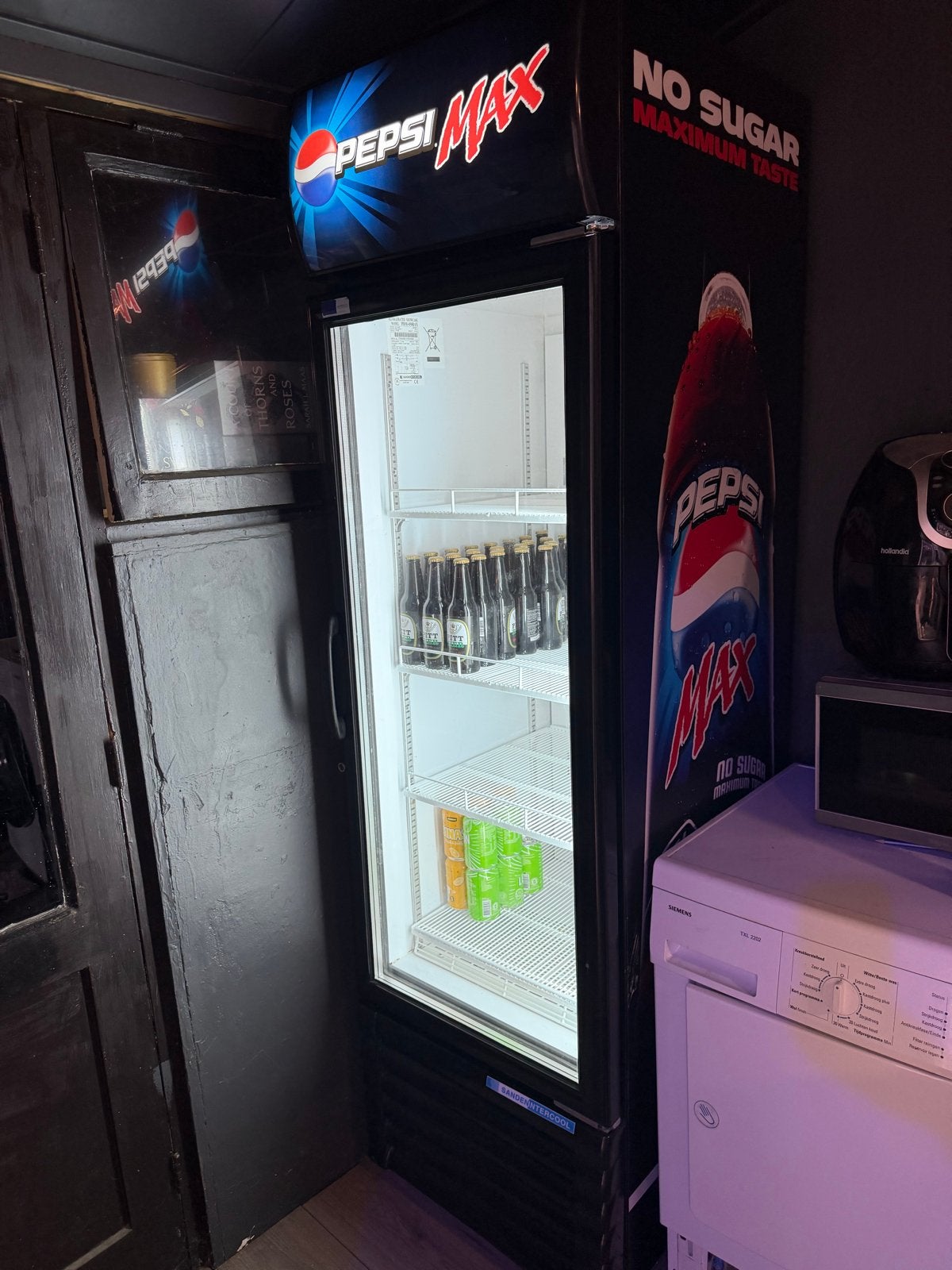 Pepsi Max Koelkast - Glazen Deur Display Koelkast, Ophalen, 200 liter of meer, 60 cm of meer, 160 cm of meer