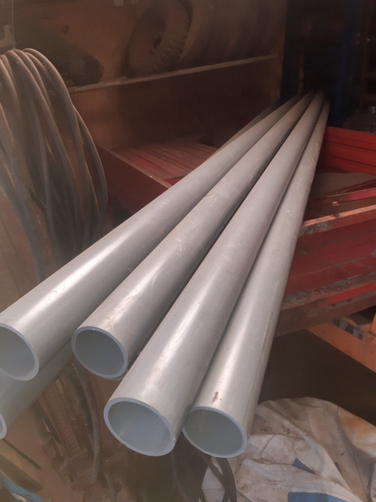 8 pvc buizen 110x5m, Ophalen, Nieuw, Pvc, 80 mm of meer