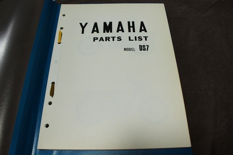 Yamaha DS7  250cc twin 1970 motorcycle parts list, Ophalen of Verzenden, Yamaha