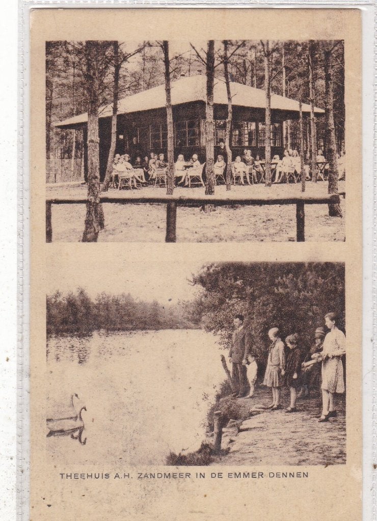 Emmer Dennen bij Emmen-Theehuis a.h. Zandmeer circa 1925, Ophalen of Verzenden, 1920 tot 1940, Ongelopen, Drenthe