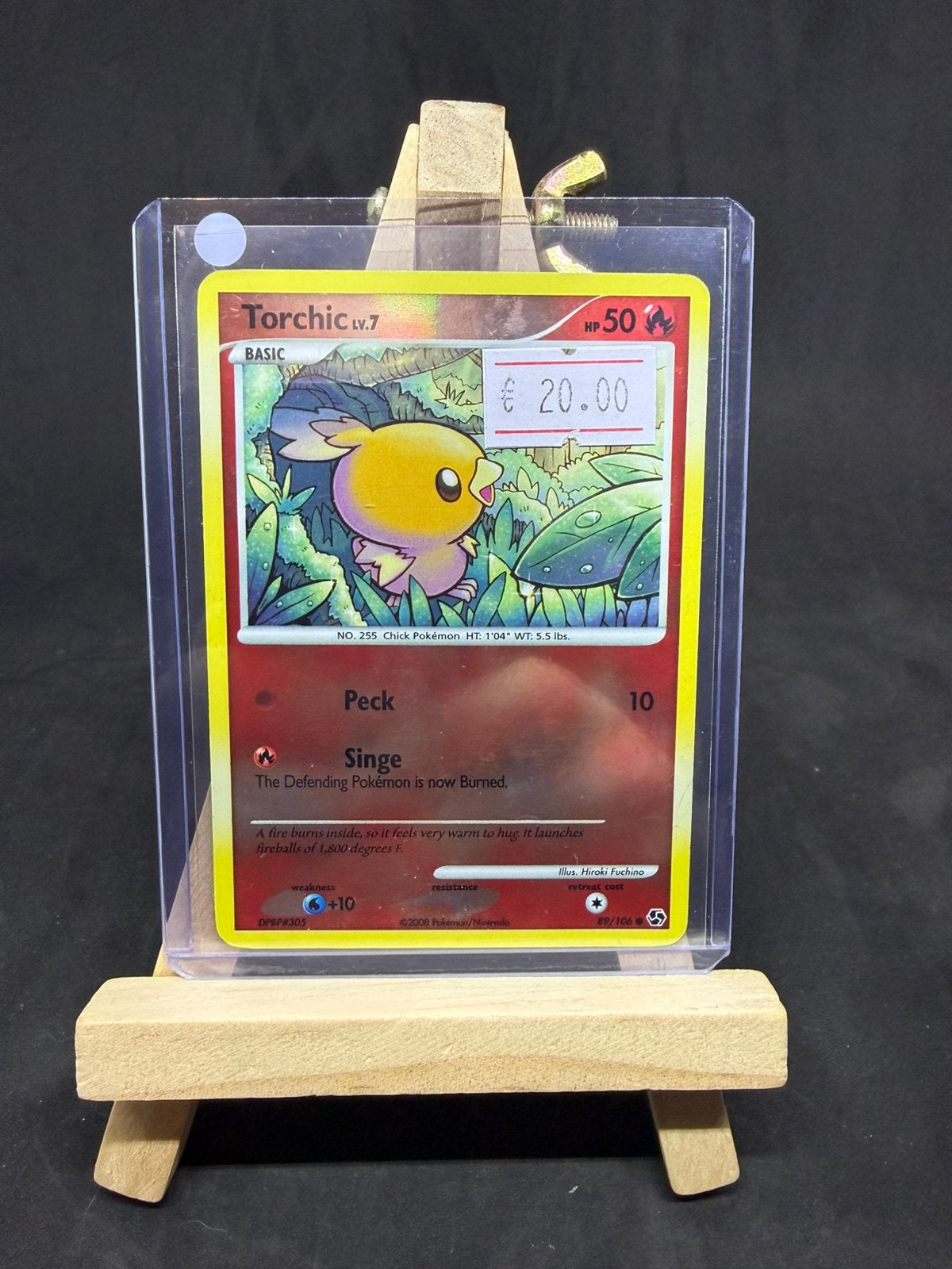 Torchic lv.7 89/106 reverse holo exc/exc, Ophalen of Verzenden, Zo goed als nieuw