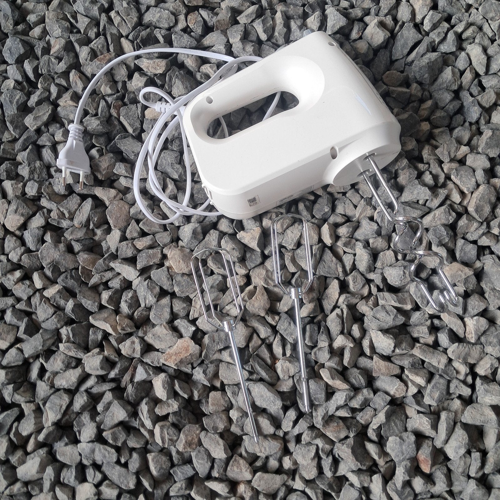Handmixer met gardes en deeghaken, Ophalen of Verzenden, Zo goed als nieuw, 3 snelheden of meer