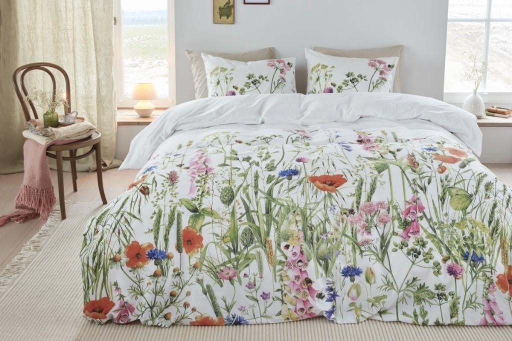 Summer Memory dekbedovertrek van Marjolein Bastin SALE, Huis en Inrichting, Slaapkamer | Beddengoed, Eenpersoons, Verzenden, Wit