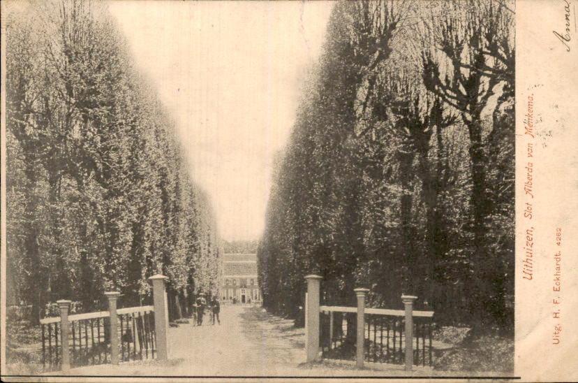 Uithuizen - Slot Alberda van Menkema, Ophalen of Verzenden, Voor 1920, Gelopen, Groningen