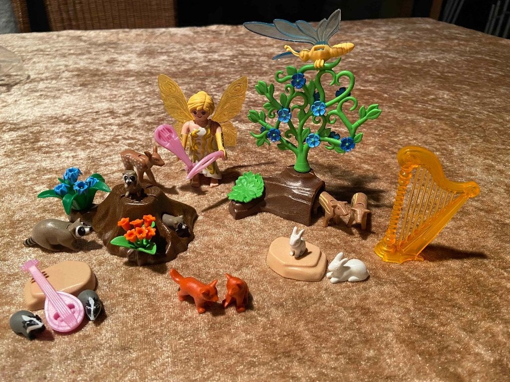 Playmobil Fee Melodie tussen Bosdieren 5451, Gebruikt, Complete set, Overige typen, Ophalen of Verzenden
