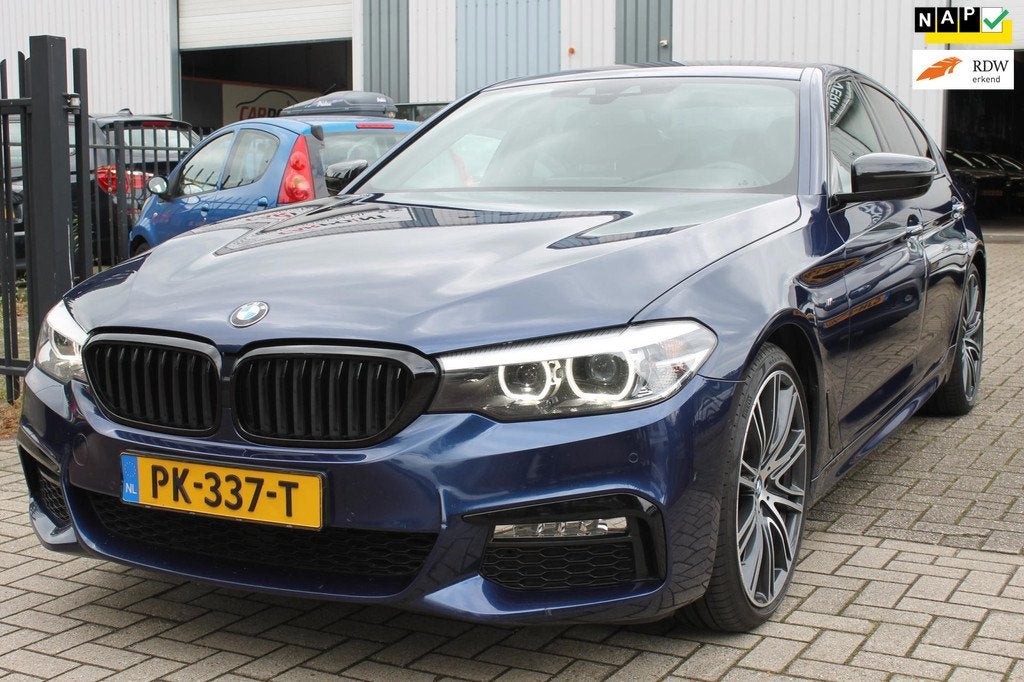 BMW 5-serie 520d Executive M Sport 190PK 20" HUD Camera Tops, Auto's, Automaat, Automatische klimaatregeling, Achterwielaandrijving
