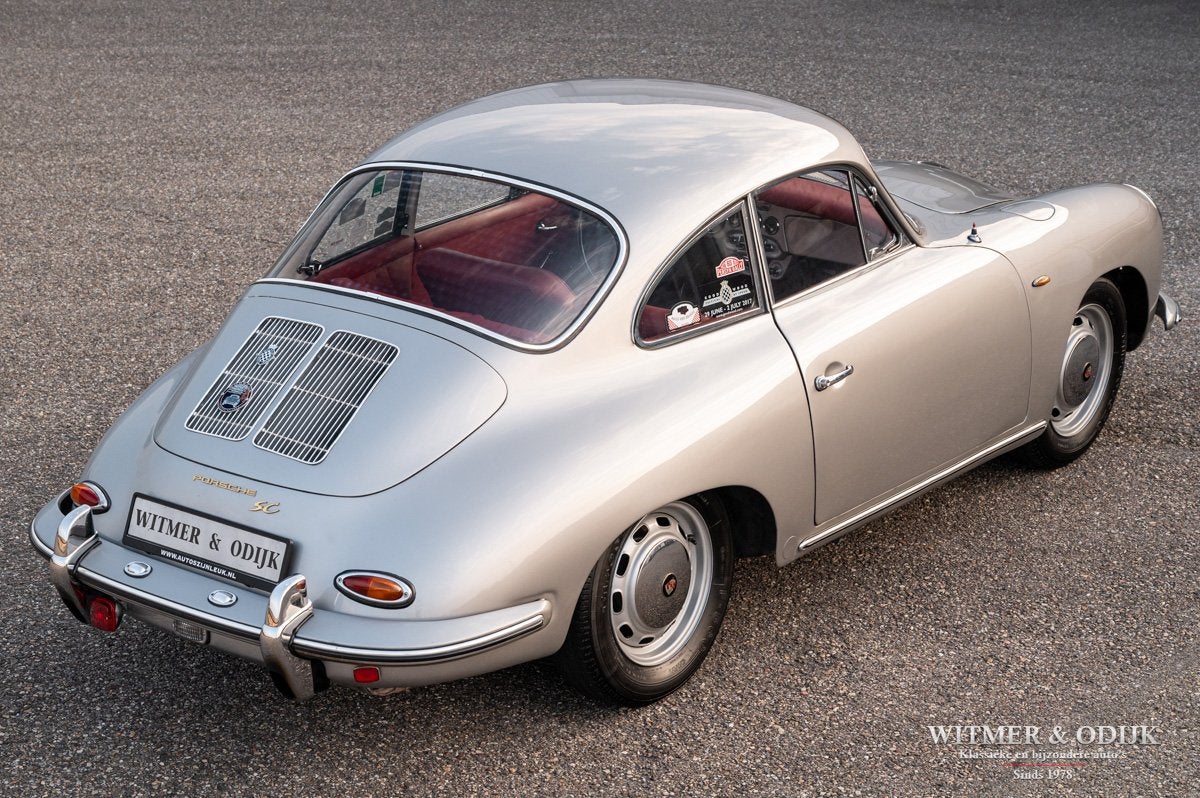 Porsche 356SC (bj 1964), Auto's, Dealer onderhouden, Gebruikt, Leder, Handgeschakeld