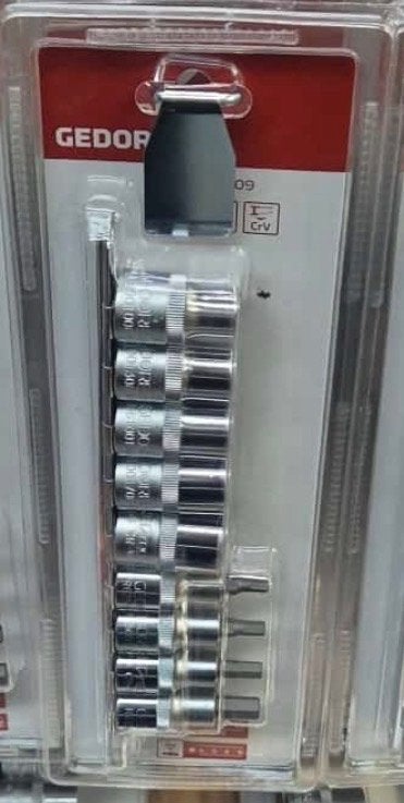 Gedore R68008009 Dopsleutelset 1/2" met Torx en Inbus, Ophalen of Verzenden, Nieuw, Sleutel/ratel, Gedore