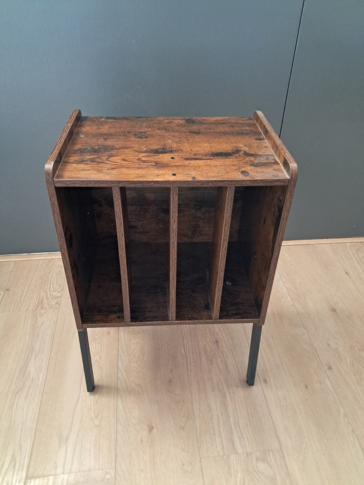 Platenkast vinyl hout, Ophalen of Verzenden, Hout, Cd's