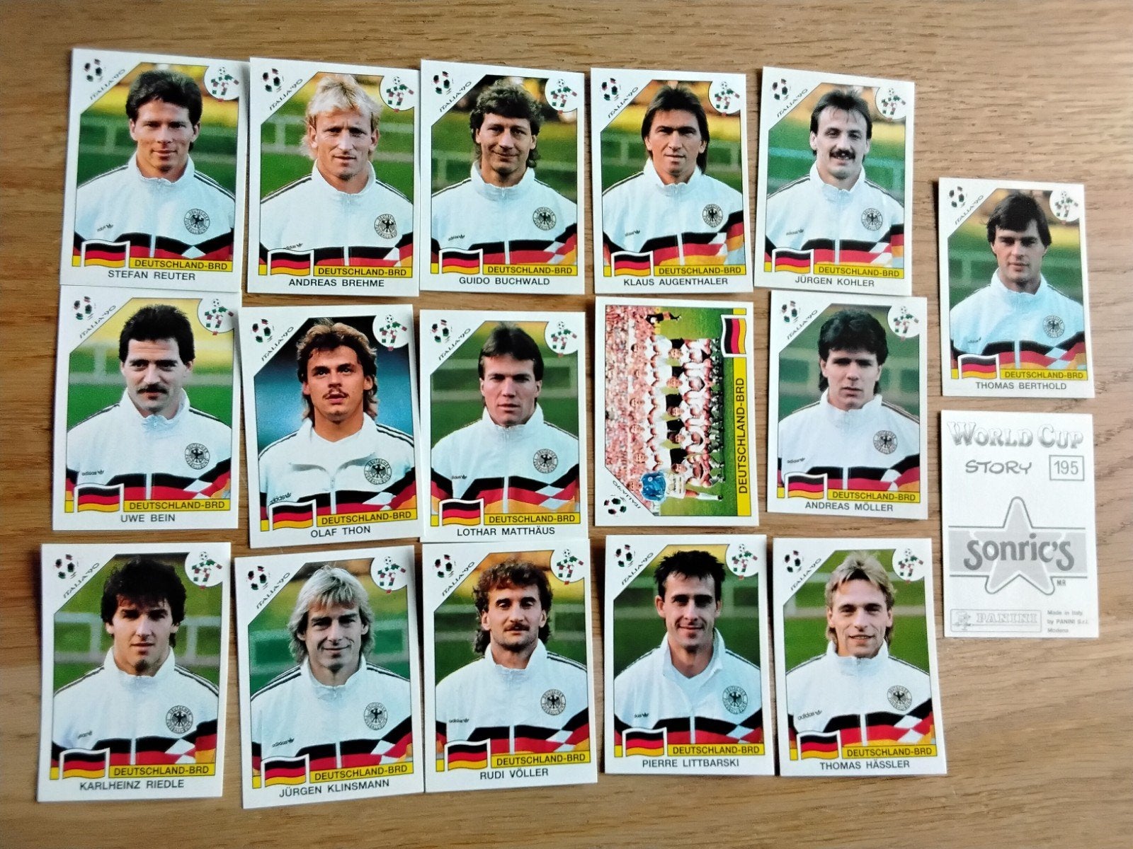 Compleet setje Panini stickers WCS WK 1990 Duitsland, Ophalen of Verzenden, Zo goed als nieuw, Poster, Plaatje of Sticker