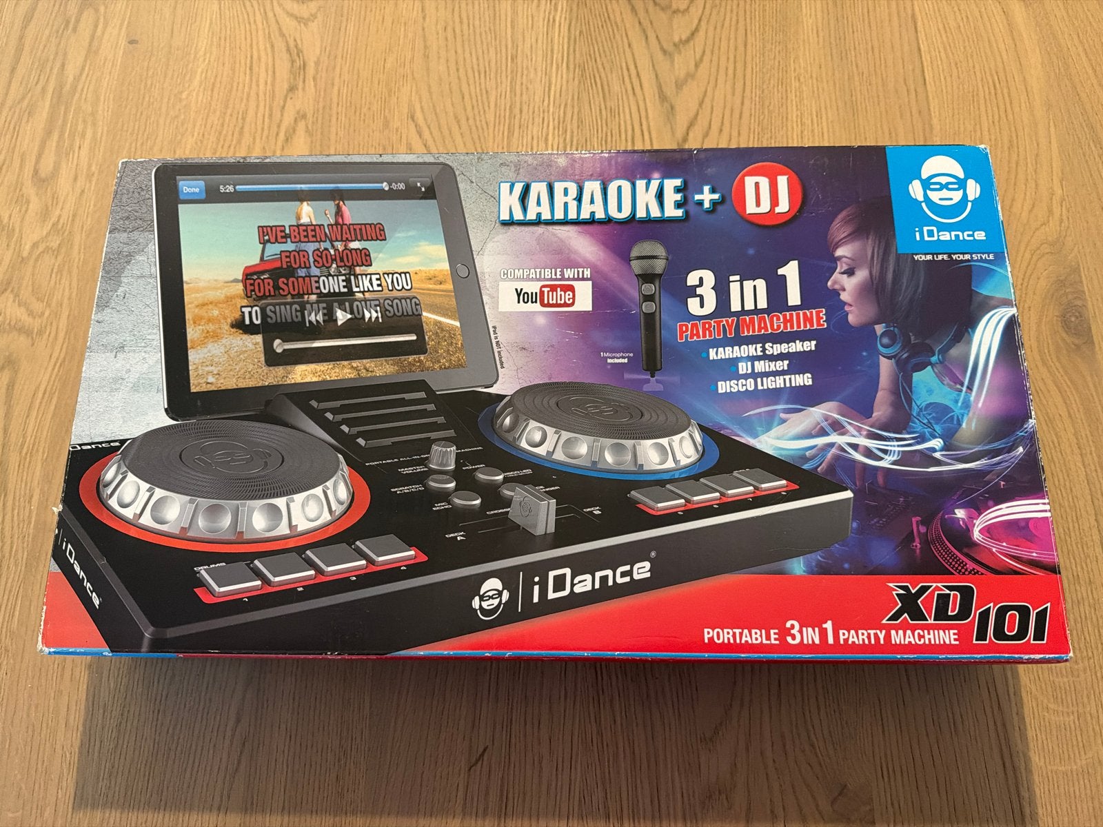 iDance Karaoke + DJ Set XD101 met 2 Discoballen, Ophalen of Verzenden, Zo goed als nieuw, Dj-set, Overige merken