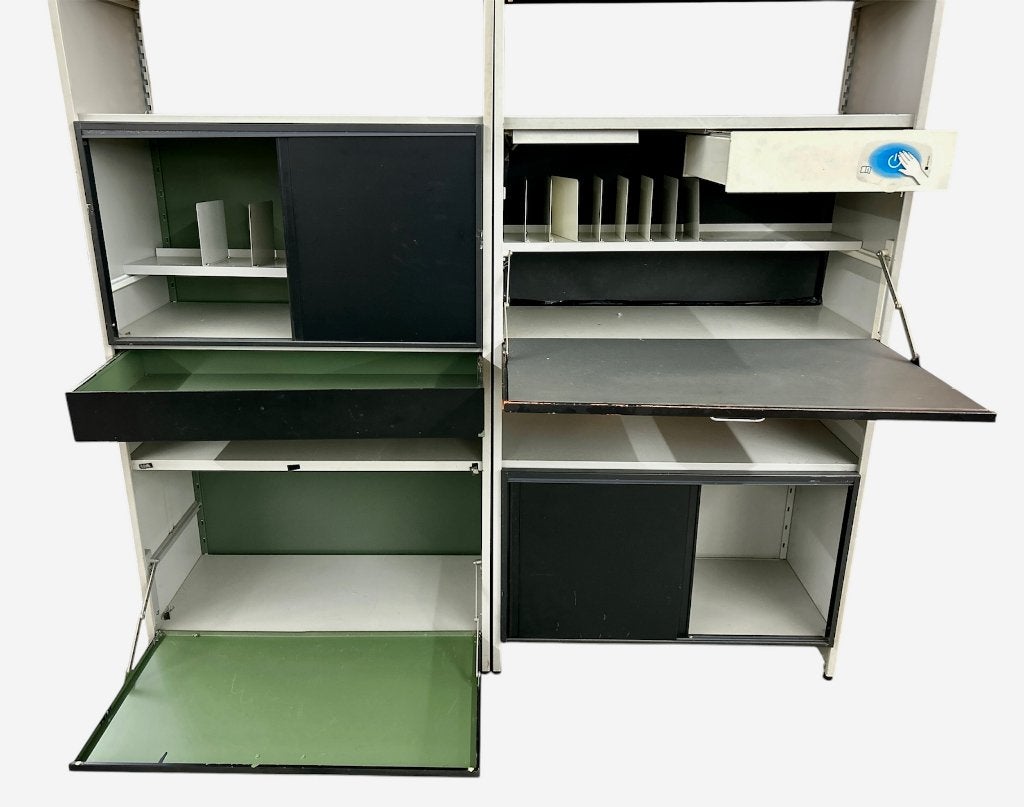Vintage Gispen 5600 Wandsysteem 60's design Cordemeyer # 267, Ophalen, Gebruikt, Model 5600, 200 cm of meer