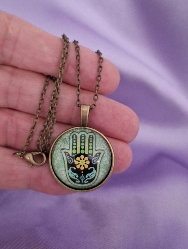 Hamsa of Hand van Fatima halskettinkje, Overige kleuren, Verzenden, Nieuw, Overige materialen