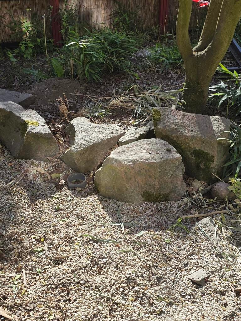 Grote natuurstenen rotsblokken voor tuin of landschap, Tuin en Terras, Ophalen, Overige materialen, Gebruikt, Kei