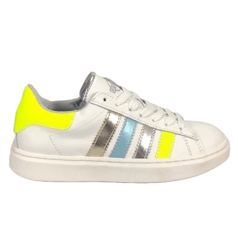 GATTINO maat 33 lerensneaker/rits wit/multi gratis verzenden, Elzenweg 19 Waalwijk, GATTINO BY HIP, Schoenen, Nieuw