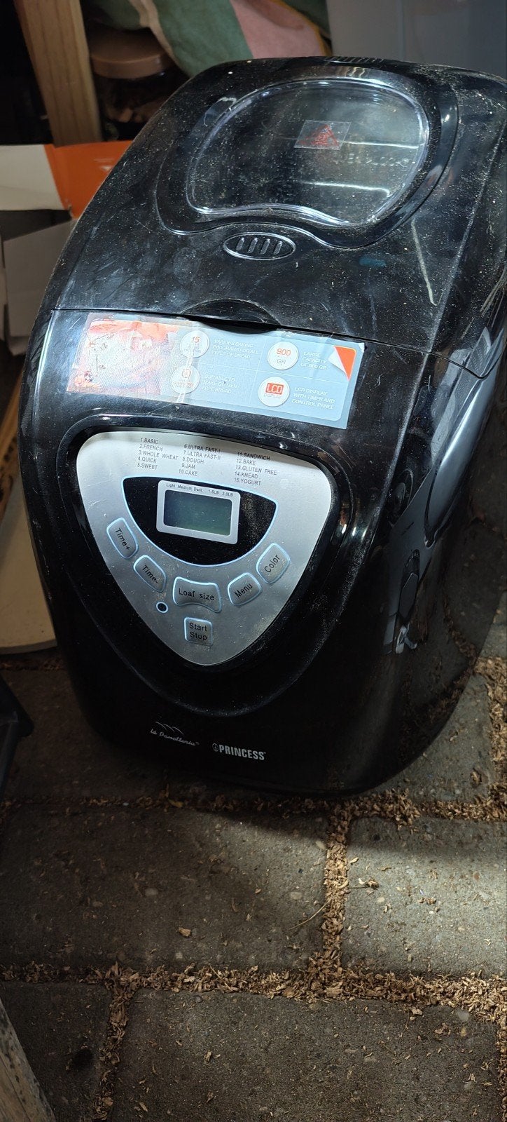 Broodbakmachine princess, bijna niet gebruikt., Witgoed en Apparatuur, Ophalen, Zo goed als nieuw, Met timer, Kijkvenster