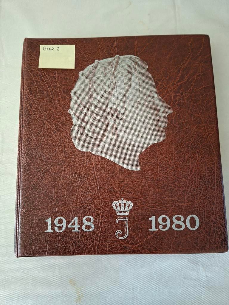 Muntencollectie Koningin Juliana 1948-1980 in album, Postzegels en Munten, Verzenden, Koningin Juliana, Zilver