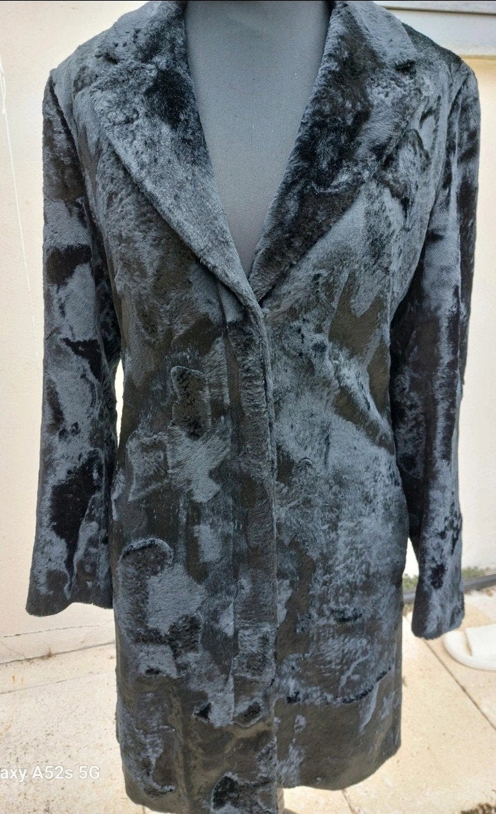Versace Jeans Couture Mantel - Zwart, Maat 38/40 (M), Verzenden, Zwart, Zo goed als nieuw